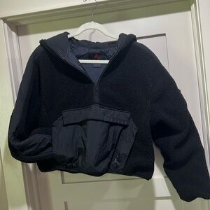 Nike Jordan Fleece Crop Quarter Zip Pullover Fleece Hoodie